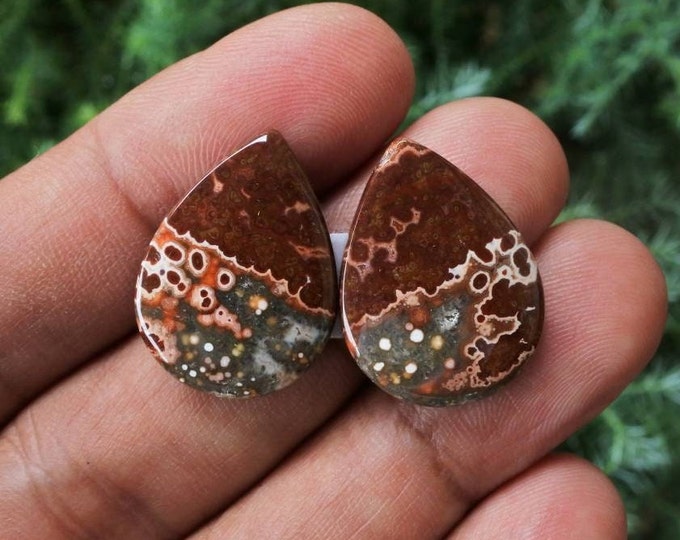 Java River Jasper Earring Pair
