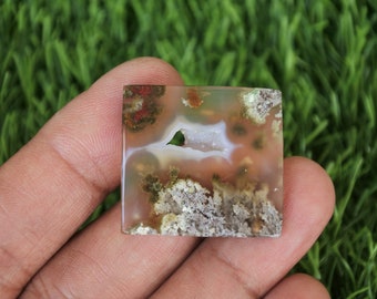 Pocket Drusy Moss Agate