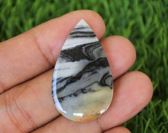 シーニックジャワジャスパー宝石：ティアドロップアゲートクリスタルヒーリング