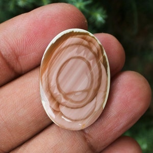 Imperial Jasper Cabochon: Brown & Beige Gemstone (29mm)