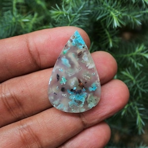 Native Copper Chrysocolla in Chalcedony