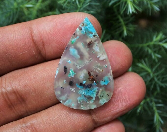 Native Copper Chrysocolla in Chalcedony