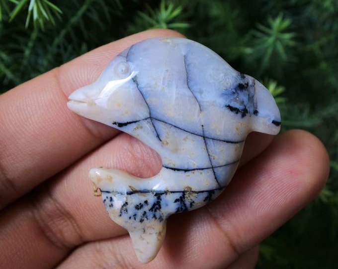 Dolphin Agate Handmade Carving