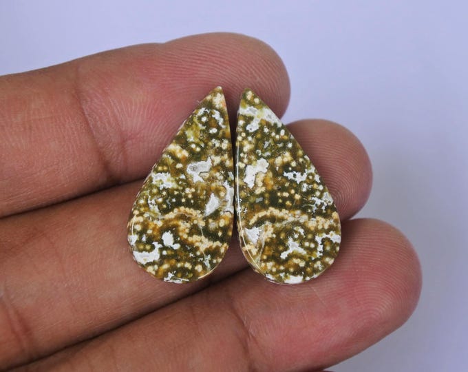 Java River Jasper Earring Pair