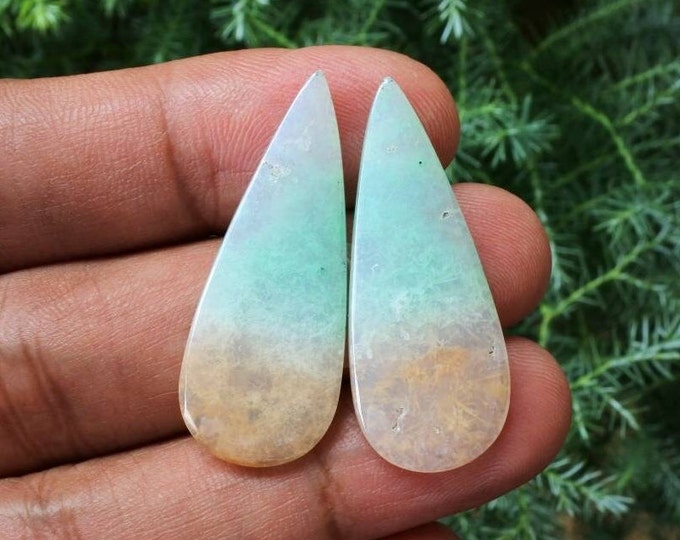 Chrysocolla Chalcedony Earring Pair