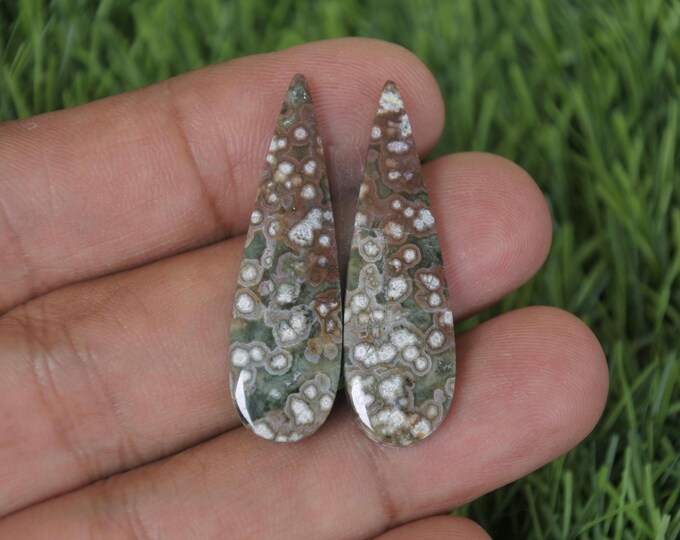 Java River Jasper Earring Pair