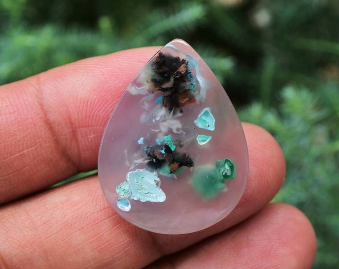 Native Copper Chrysocolla in Chalcedony
