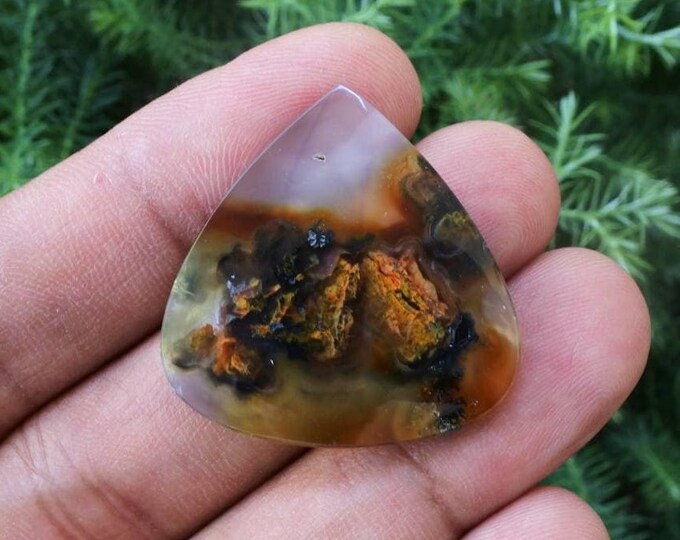 Multicolor Chrysocolla With Native Chopper in Chalcedony