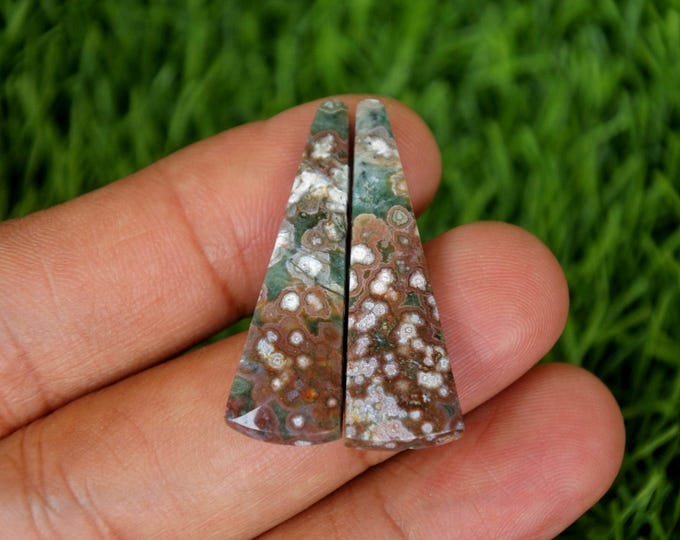 Java River Jasper Earring Pair