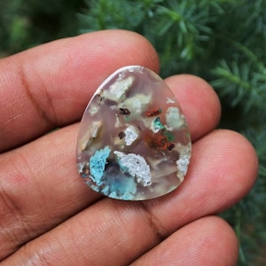 Native Copper Chrysocolla in Chalcedony
