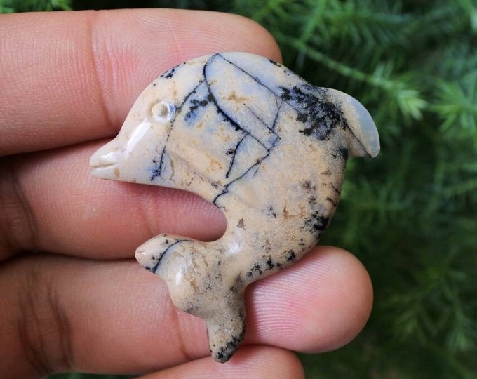 Dolphin Agate Handmade Carving
