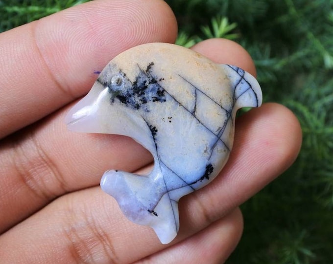 Dolphin Agate Handmade Carving