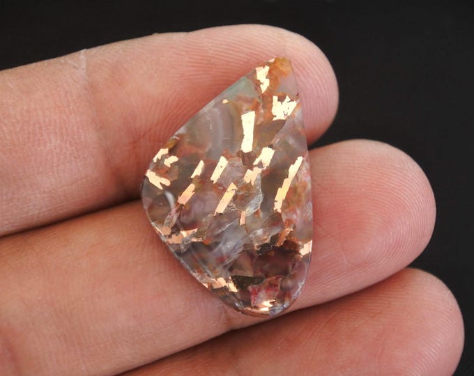Sparkling Copper in Chalcedony