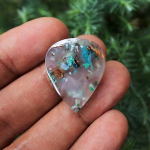 Native Copper Chrysocolla in Chalcedony