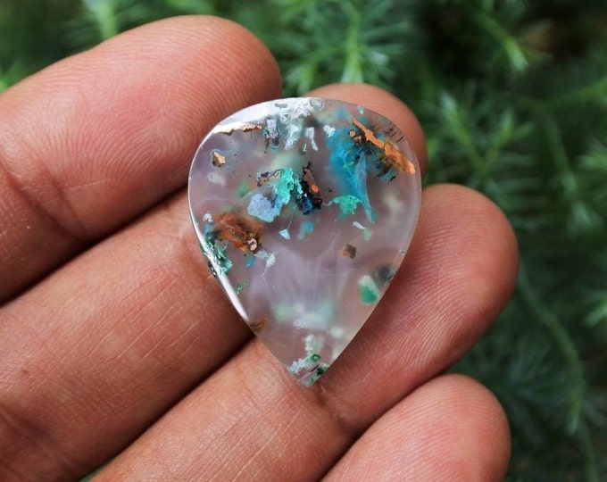 Native Copper Chrysocolla in Chalcedony