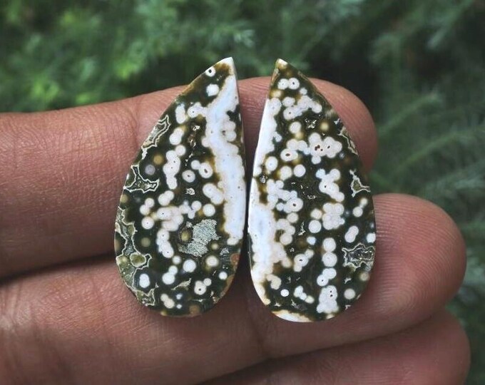 Java River Jasper Earring Pair