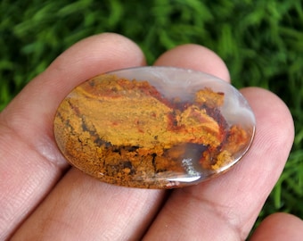 Agate Gemstone Cabochon (36x22x5mm)