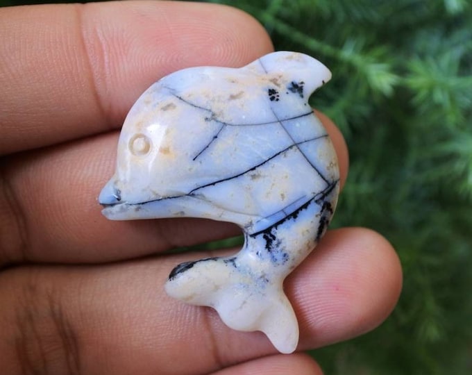 Dolphin Agate Handmade Carving