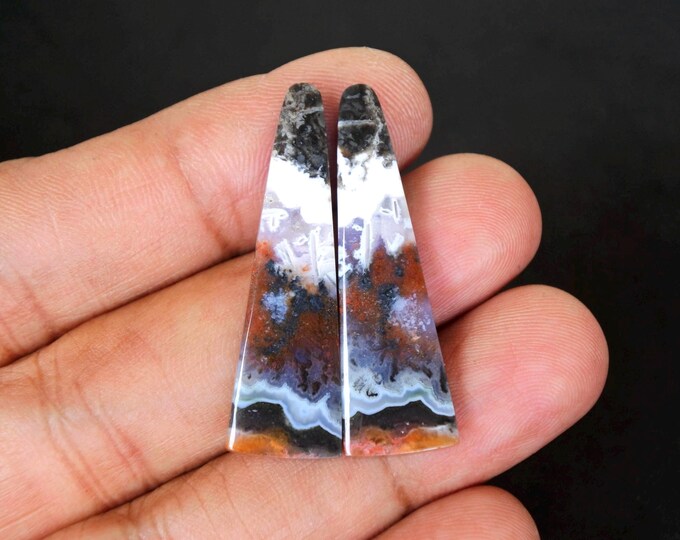 Java Multicolour Agate Earring Pairs