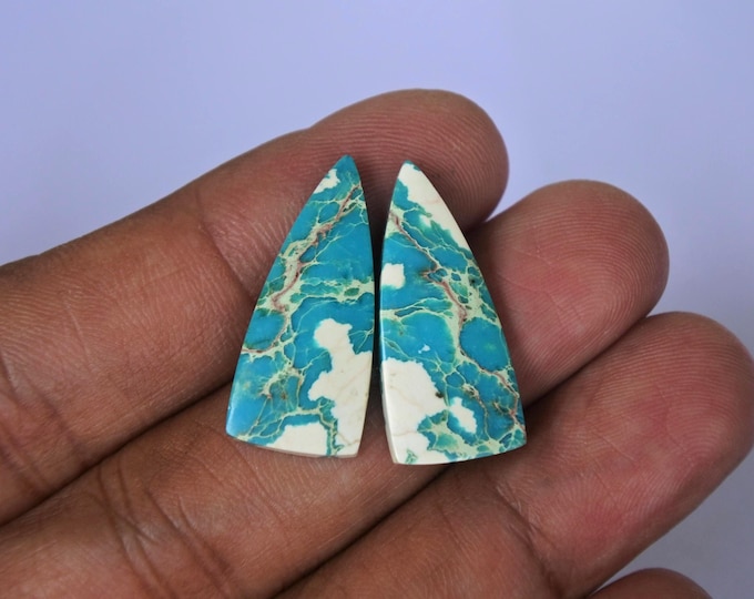 Sea Sedimen Turquoise Earring Pair