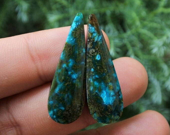 Chrysocolla Earring Pair