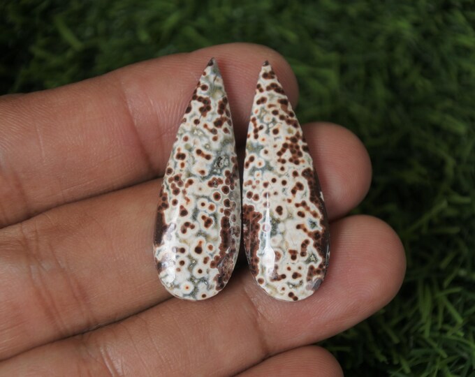 Java River Jasper Earring Pair