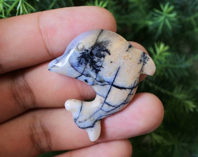 Dolphin Agate Handmade Carving