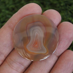 Java Achat Scheibe: Geschliffener Edelstein