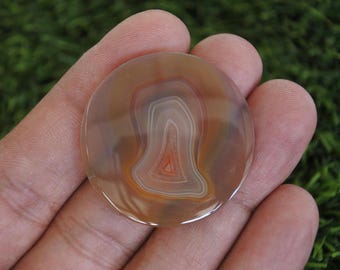 Java Agate Slice: Polished Gemstone