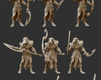 Ushabti Monstrous Infantry - 28mm and 32mm Scale Proxy for tabletop - Old World - Pharaoh's Legacy