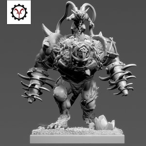 Ogre Rat with Grinderfists 28mm Scale Proxy for Tabletop Gaming