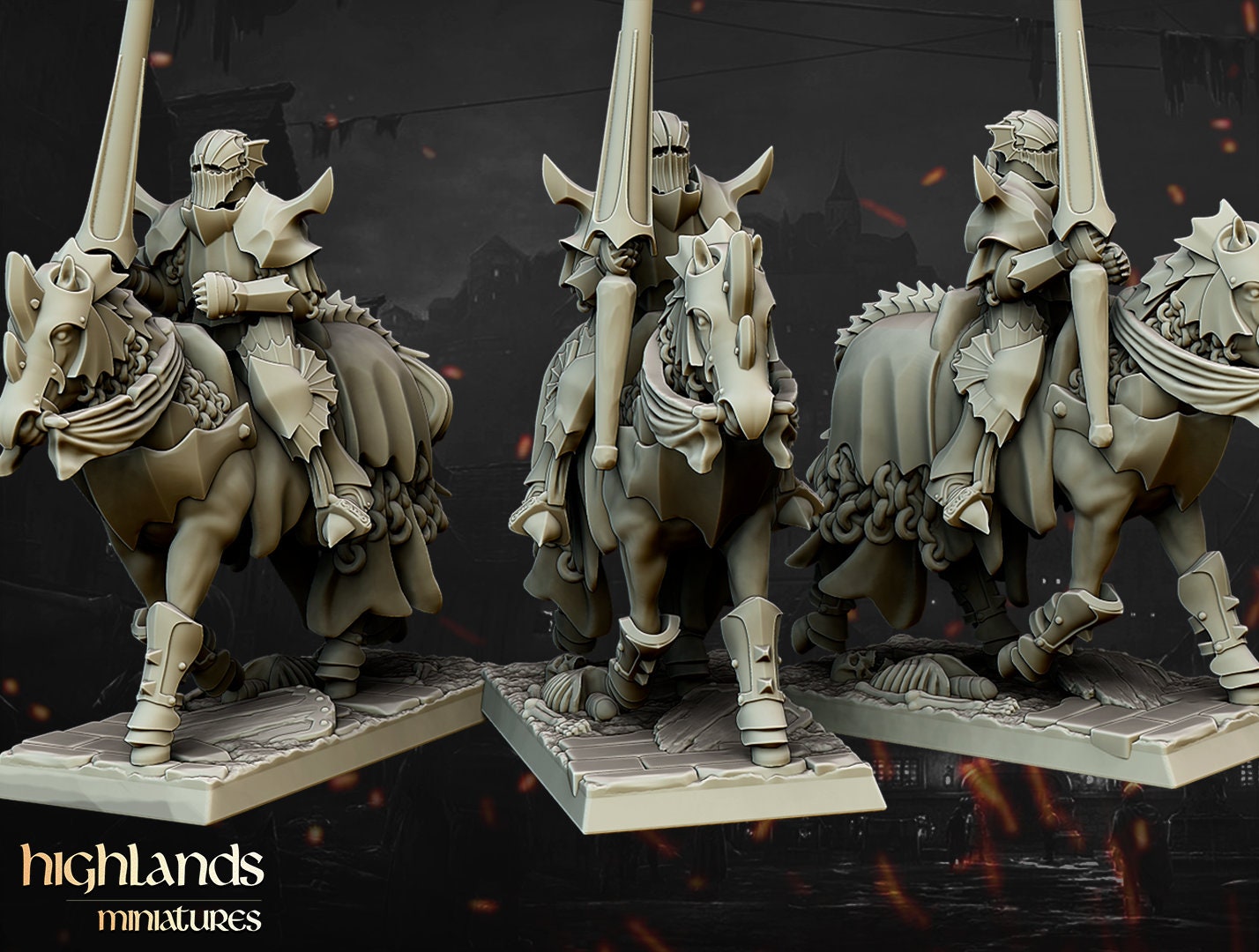 Vampire Knights Proxy for 32mm Scale Games - Highlands Miniatures