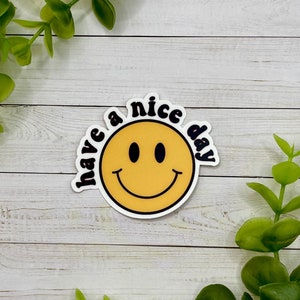 Cute Yellow Emoticon Pack Stickers Vintage Decals Car Travel