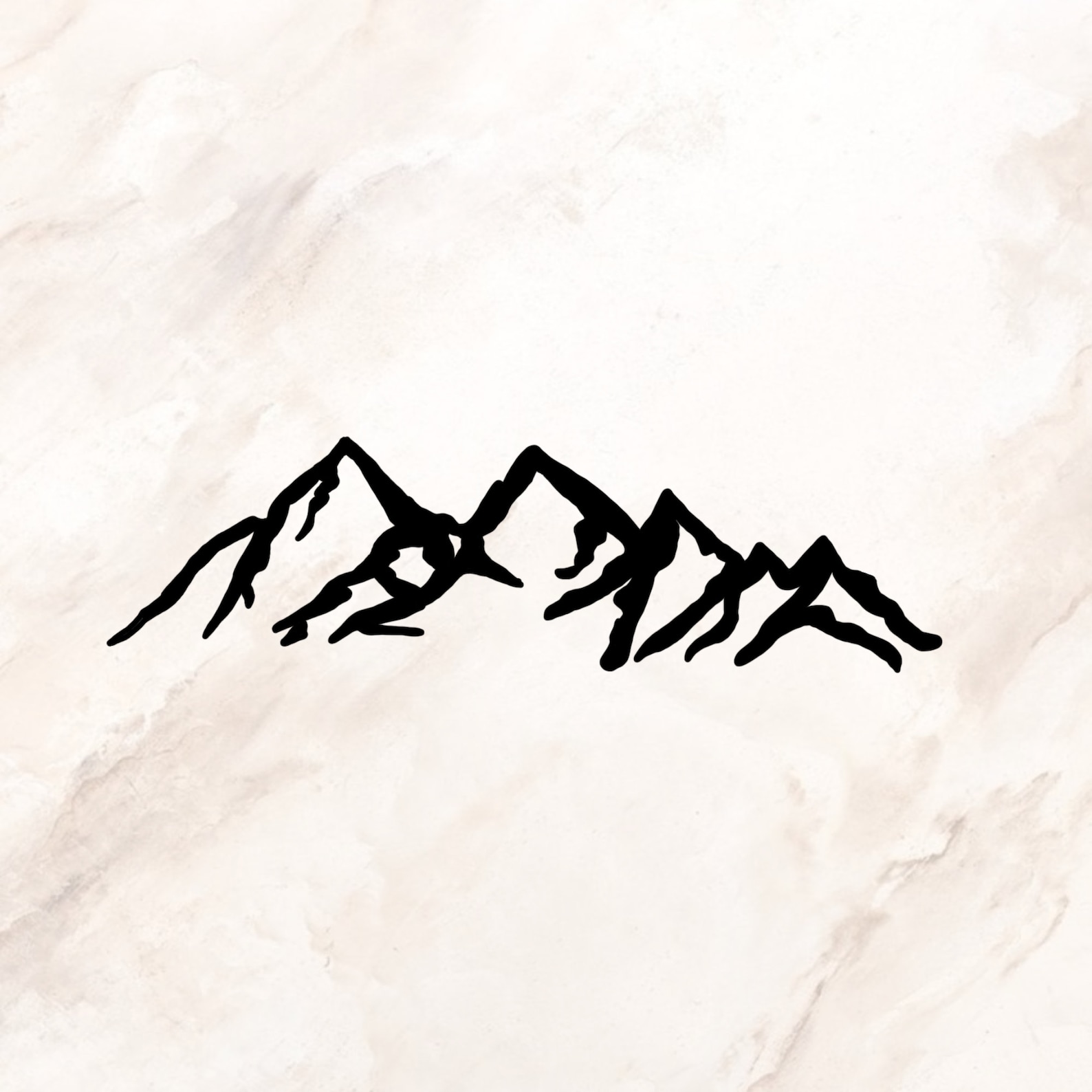 Mountain Vinyl Decal Mountain Decal Vinyl Decal Car Etsy