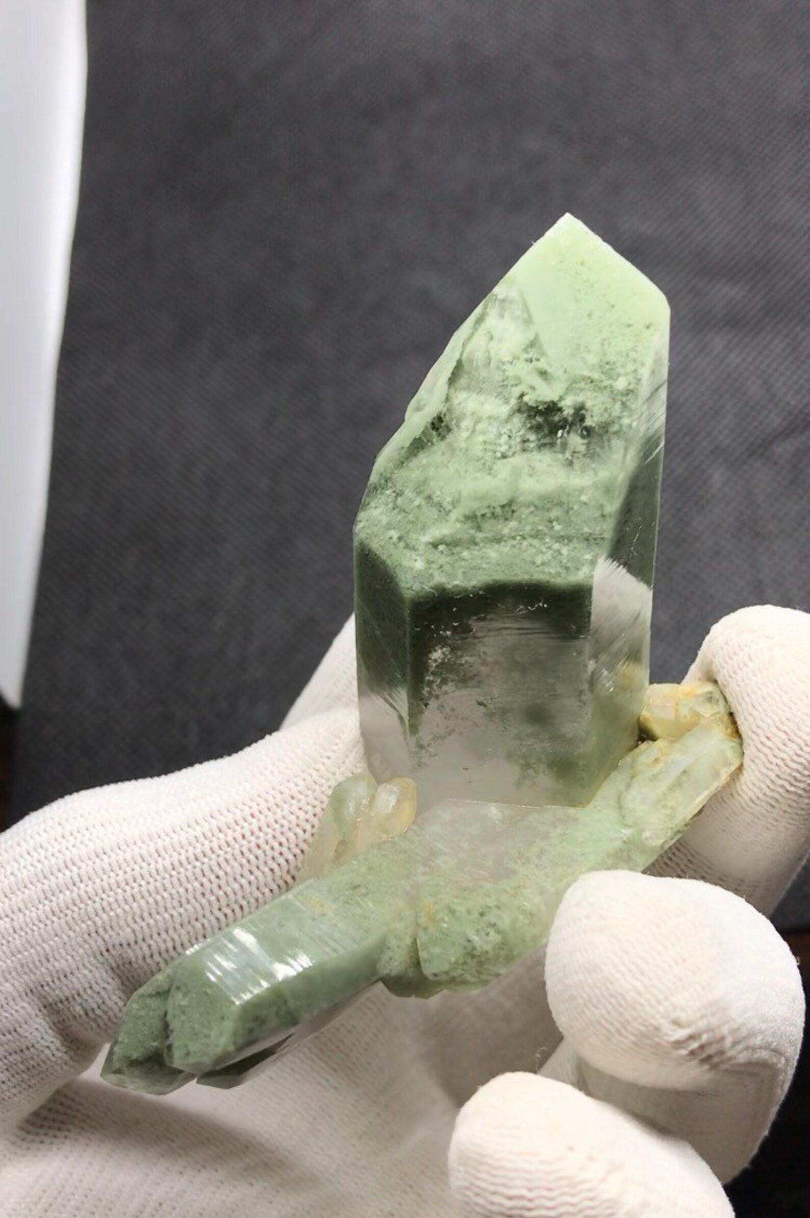Natural ChlorineQuartz Green Color Twin Crystals fully Etsy