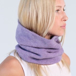Mohair Neck Gaiter, Knit Merino Neck Warmer, Hand Knitted Snood, Woolen Tube Scarf, Cosy Warm Mohair Scarf, Neck Cover, Wool Scarf