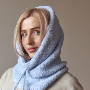 ホットセール 口コミ Hood Snood Hat, Warmer Neck Women Men Cotton, Hood Cowl Clothing