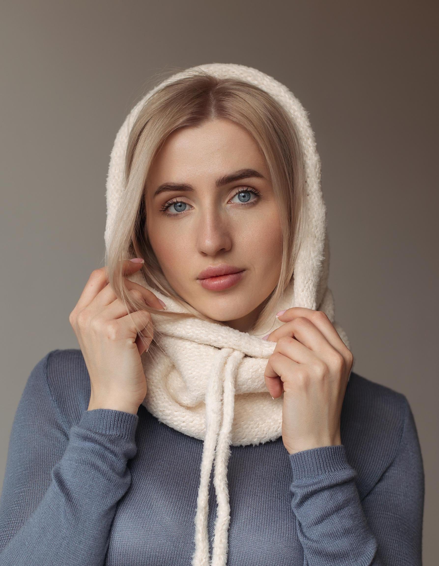Hooded Cowl, Knit Balaclava, Hooded Scarf, Fleece Hood Scarf Hooded Cowl, Knit Balaclava, Hooded Scarf, Fleece Hood Scarf