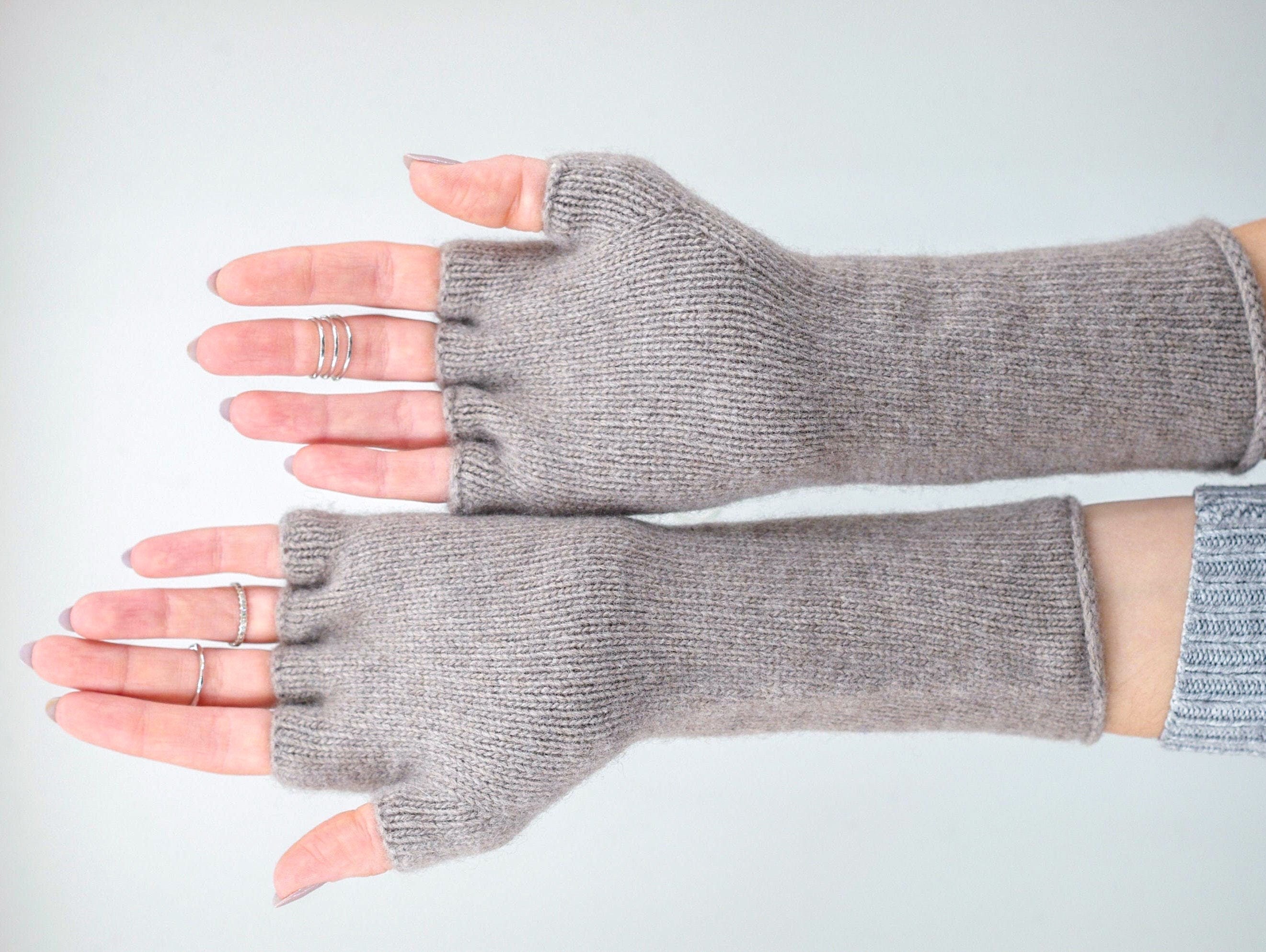 Handstulpen Damen Lange Fingerlose Handschuhe Damen Produktbild-Vorschau 12