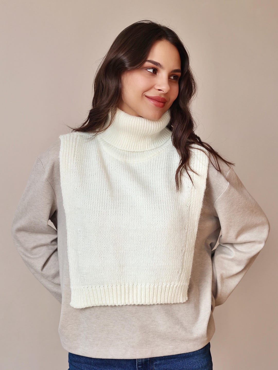 Wool Turtleneck Dickies Canada Turtleneck Dickie, Knit Wool Dickie