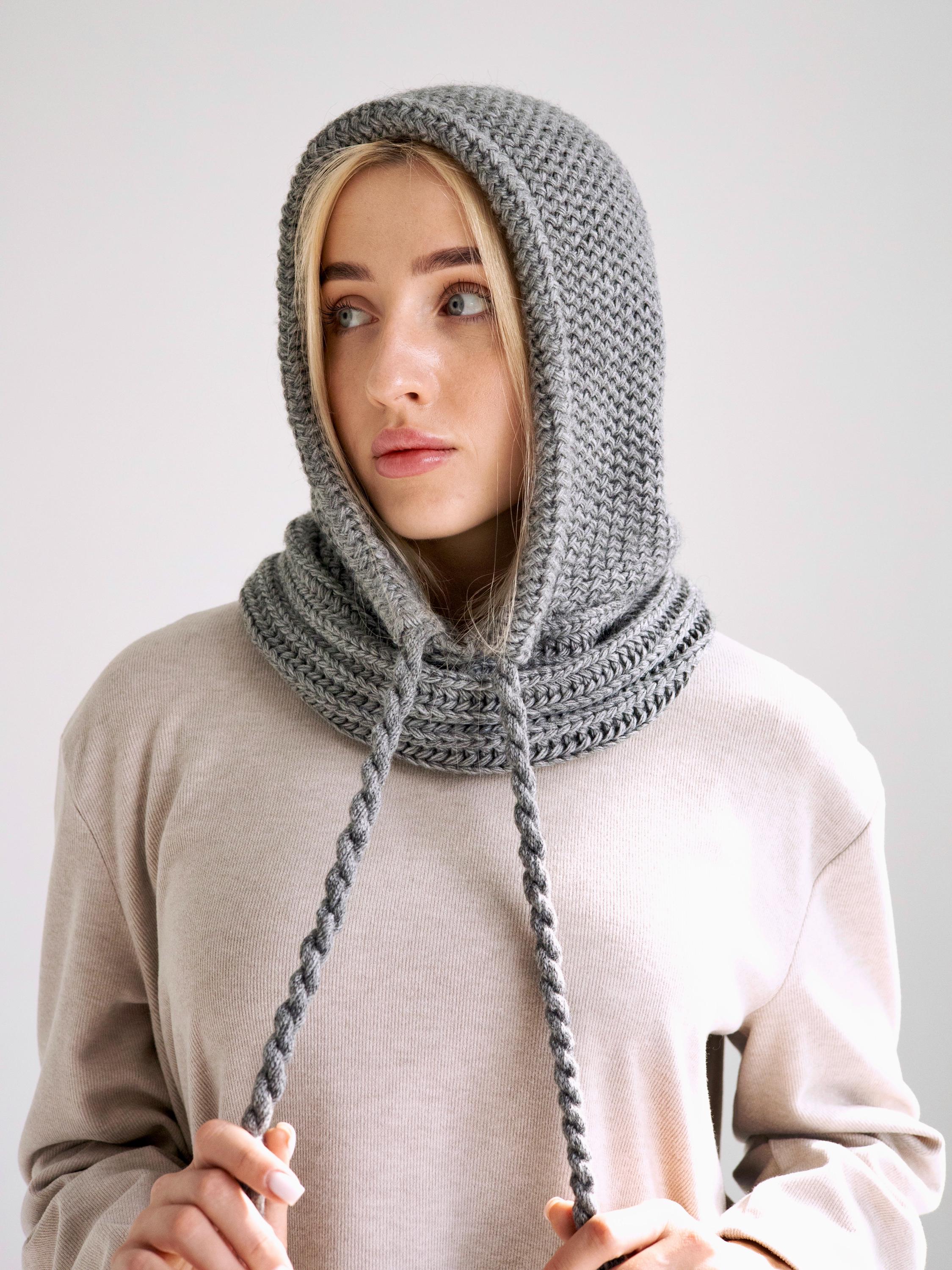 Drawstring Knit Hood - Etsy display picture 1