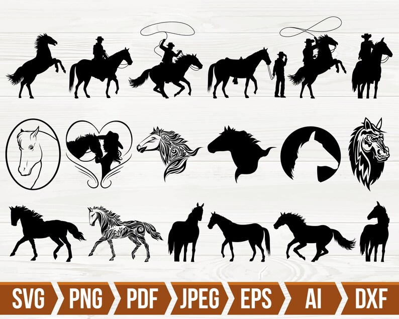 Download Horse Svg Bundlehorse Svghorse Monogram Svg Horse Head Svg Etsy