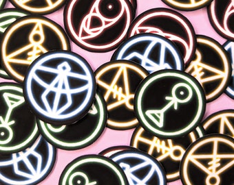 Magic Glyphs sticker set! ~4 pcs~ | Matte vinyl sticker| laptop sticker| decorative sticker| witch sticker the owl house sticker| disney|
