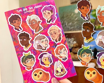 Die Eulen-Haus-Aufkleber | Wasserdichte Matt-Vinyl-Aufkleber | Laptop Aufkleber | dekorative Aufkleber | Disney TOH Sticker (EU erlaubt)