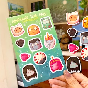 Adventure Time Characters sticker sheet! | Waterproof Matte Vinyl stickers| laptop stickers| decorative stickers| Nickelodeon (EU allowed)
