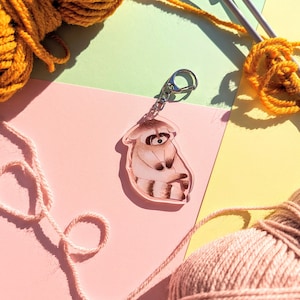 Crying raccoon keychains! | Acrylic charm | decorative keychain| cute animal keychain| Acrylic keychains| Trash panda keychain| (EU allowed)