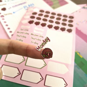 Tiny Phroggnut Journal sticker sets! (1 or 2 pcs) | Frog Bullet journal stickers| writable stickers| decorative stickers| (EU allowed)