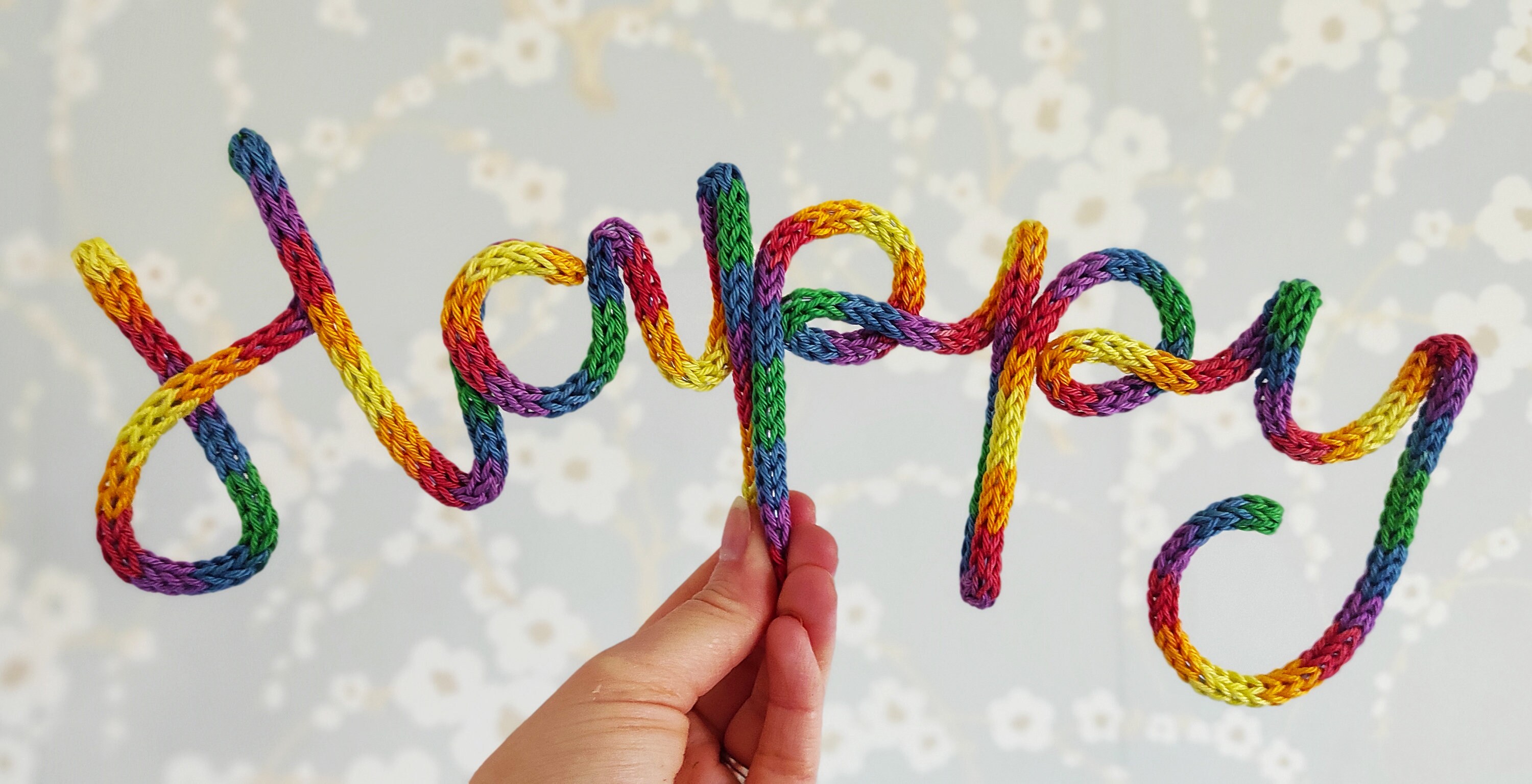 Customised Knitted Wire Words Personalised Wall Decor Etsy