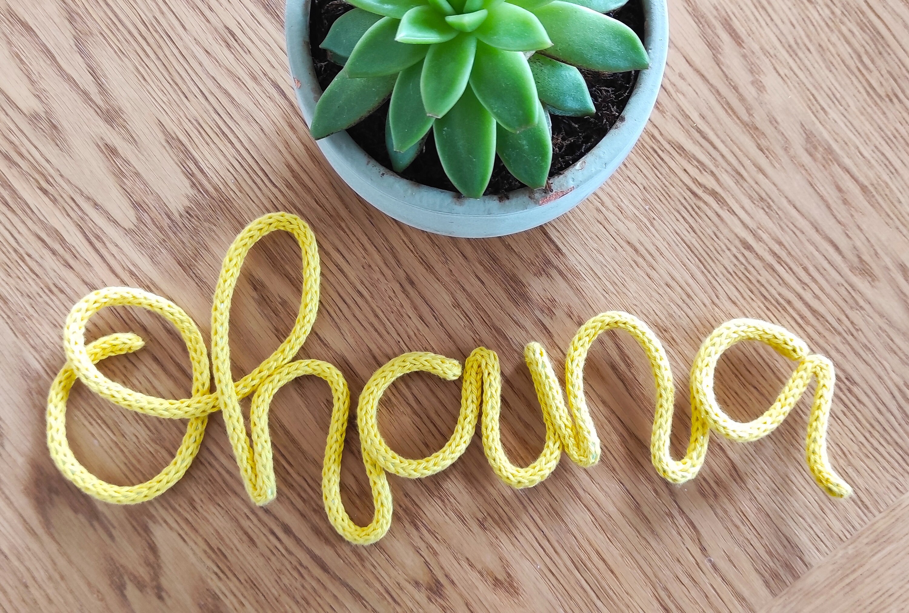 Customised Knitted Wire Words Personalised Wall Decor Etsy