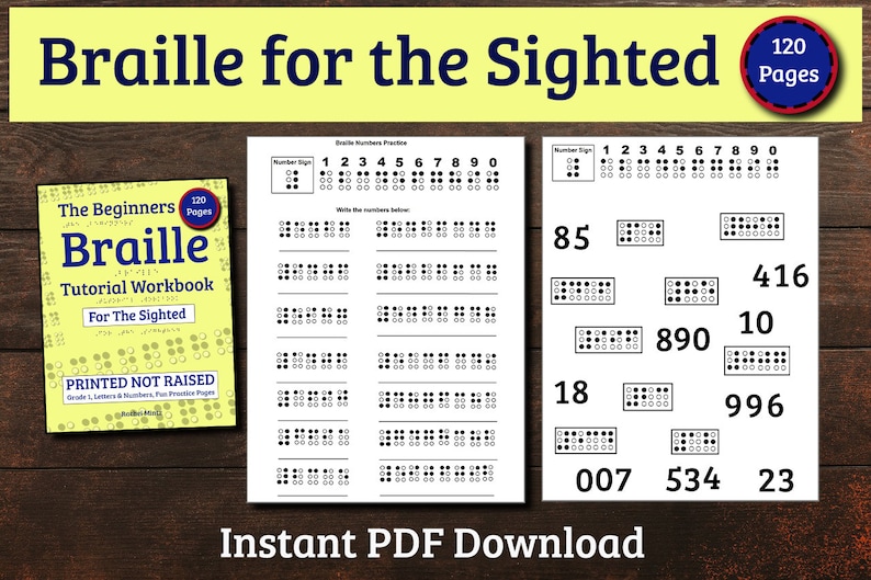 Braille Tutorial for the Sighted Beginners Grade 1 Uncontracted Braille